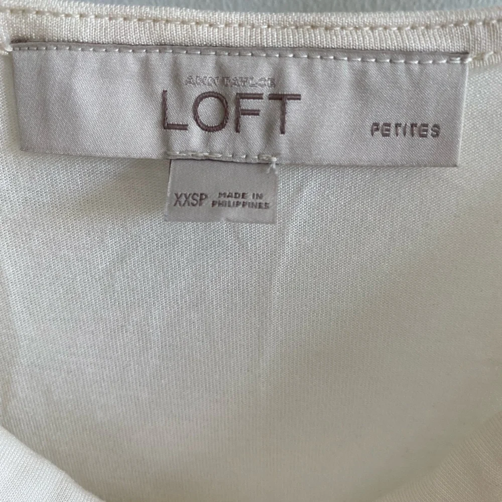 Loft black & white one-piece dress side zipper sleeveless - Picture 5 of 5